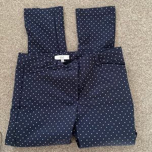 Blue and white capri akinny